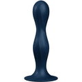 SATISFYER - DOUBLE BALL-R SILIKONDILDO GRANAT - Vanelion Paradise