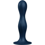 SATISFYER - DOUBLE BALL-R SILIKONDILDO GRANAT - Vanelion Paradise