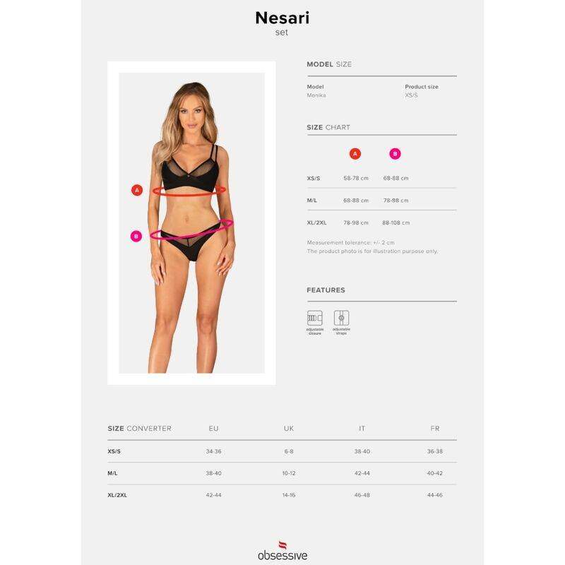 OBSESSIVE - NESARI-SET ZWEITEILIG XS/S - Vanelion Paradise