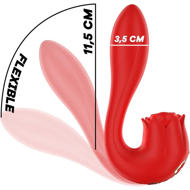 MIA - SELENA STIMULATOR VIBRIEREN + KLAPPEN ROT - Vanelion Paradise
