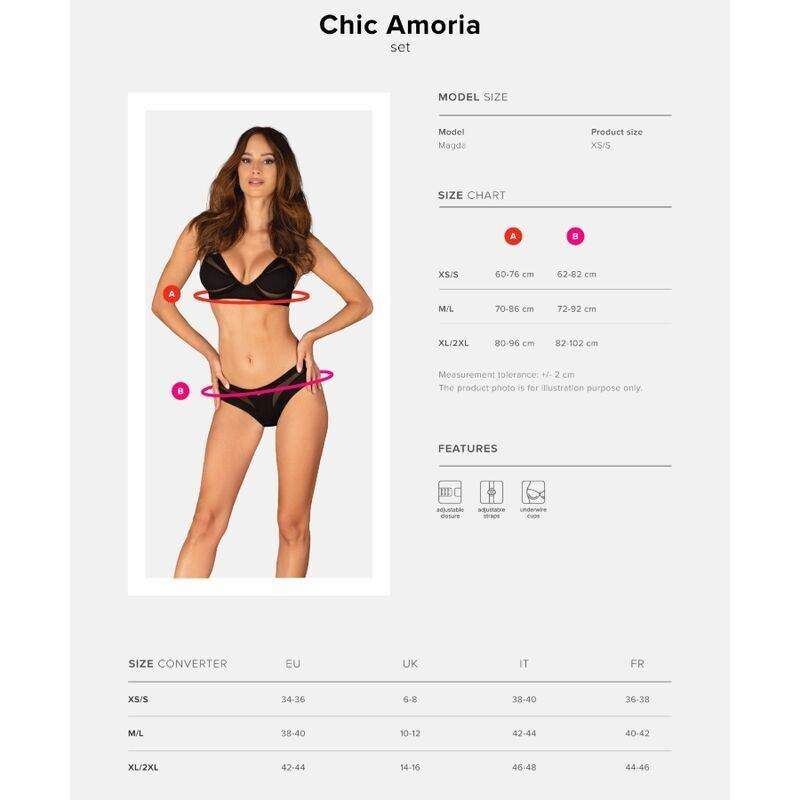 OBSESSIVE - CHIC AMORIA SET 2-TEILIG XS/S - Vanelion Paradise