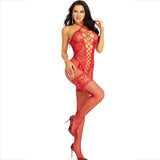 LEG AVENUE - BODYSTOCKING HALSHALTER ROTE HERZEN ROT - Vanelion Paradise