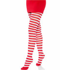 LEG AVENUE - WEISS/ROT GESTREIFTE STRUMPFHOSEN - Vanelion Paradise