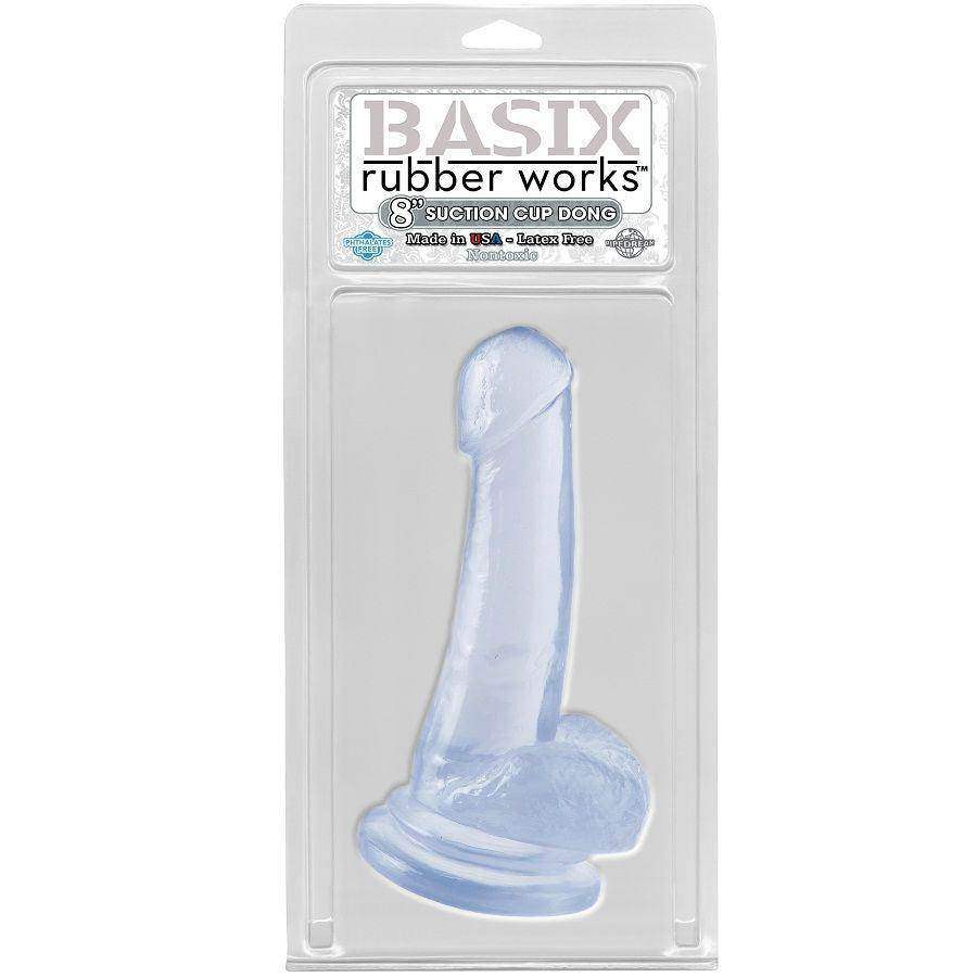 BASIX - GELATINE PENIS TRANSPARENTER SAUG 18 CM - Vanelion Paradise