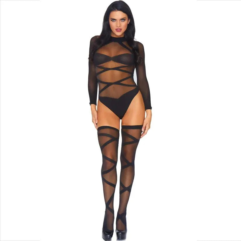 LEG AVENUE - 2-TEILIGES SET FÜR KöRPER UND OBERSCHENKEL - Vanelion Paradise