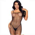 LEG AVENUE - BODYSTOCKING-NETZ MIT ÖFFNUNG - Vanelion Paradise