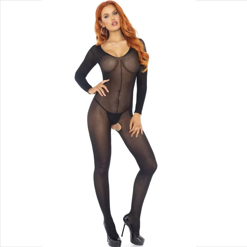 LEG AVENUE - BODYSTOCKING LANGARM SCHWARZ - Vanelion Paradise