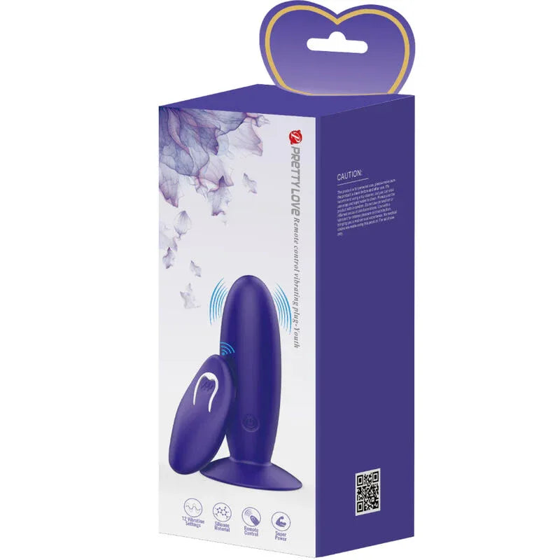 PRETTY LOVE - JUGENDPLUG ANALVIBRATOR MIT FERNBEDIENUNG VIOLETT - Vanelion Paradise