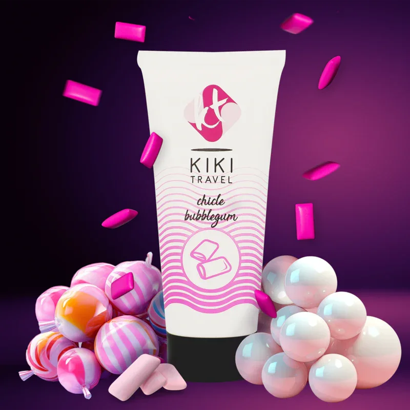 KIKÍ TRAVEL - STRAWBERRY GUM SCHMIERMITTEL 50 ML - Vanelion Paradise