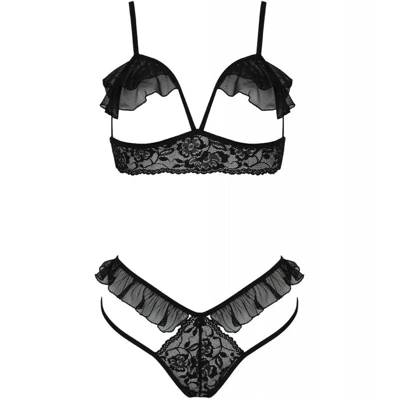 PASSION - DOLLY-SET ZWEITEILIG SCHWARZ S/M - Vanelion Paradise