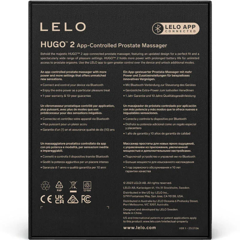 LELO - HUGO 2 PROSTATA MASSAGEGERÄT - Vanelion Paradise