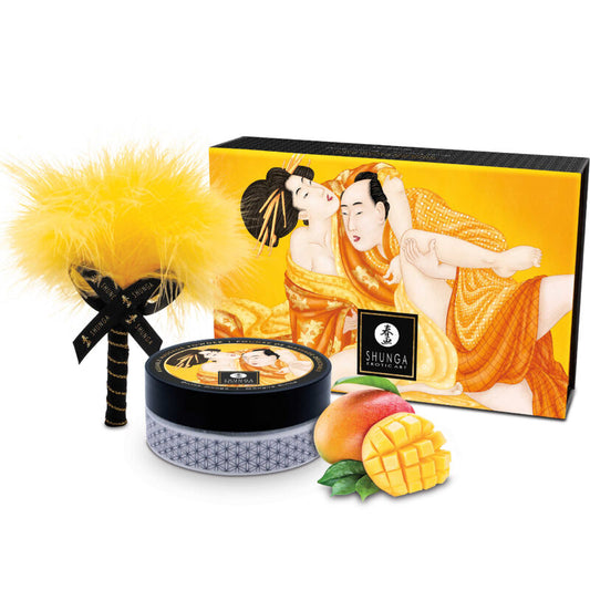 SHUNGA - ESSBARES MASSAGEPULVER-SET MANGO