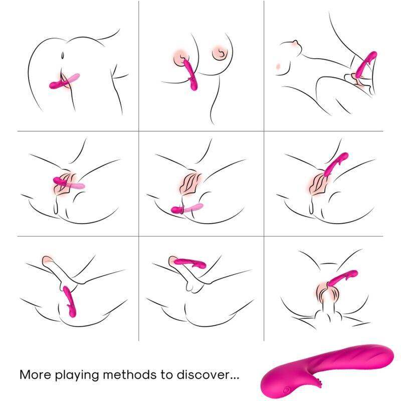 ARMONY - ROMANCE VIBRATOR MIT STIMULATOR FUCHSIA - Vanelion Paradise