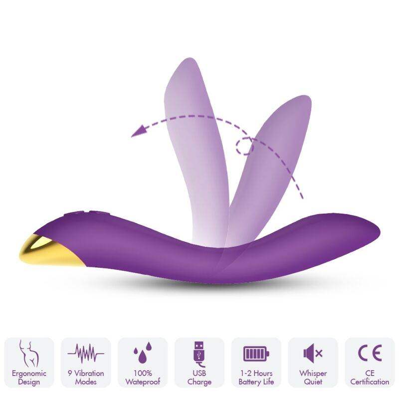 ARMONY - FLAMINGO VIBRATOR MULTIPOSITION LILA - Vanelion Paradise
