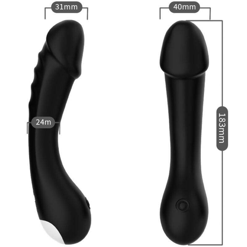 ARMONY - DILDO VIBRATOR G-SPOT SILIKON SCHWARZ - Vanelion Paradise