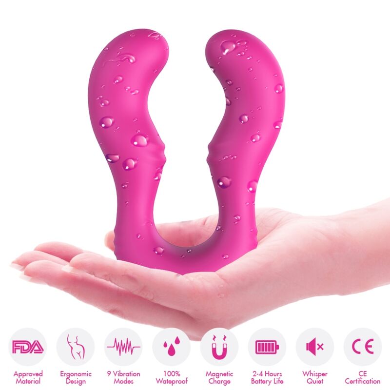 ARMONY - SERAPH VIBRATOR DOPPELTE FERNBEDIENUNG FUCHSIA