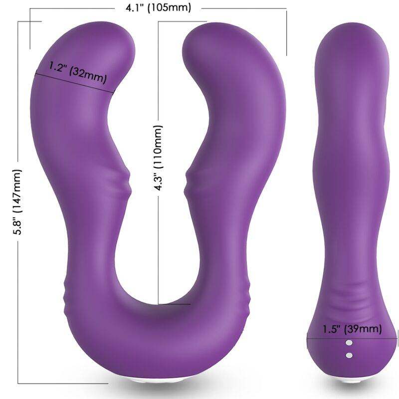 ARMONY - SERAPH VIBRATOR DOPPELTE FERNBEDIENUNG LILA - Vanelion Paradise