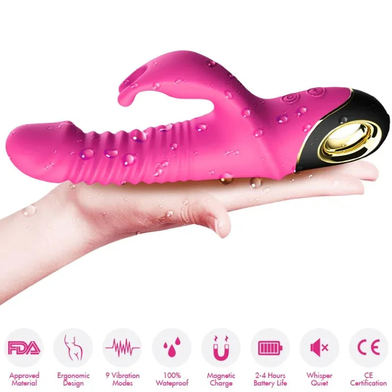 ARMONY - ZING DILDO VIBRATOR KANINCHEN FUCHSIA - Vanelion Paradise