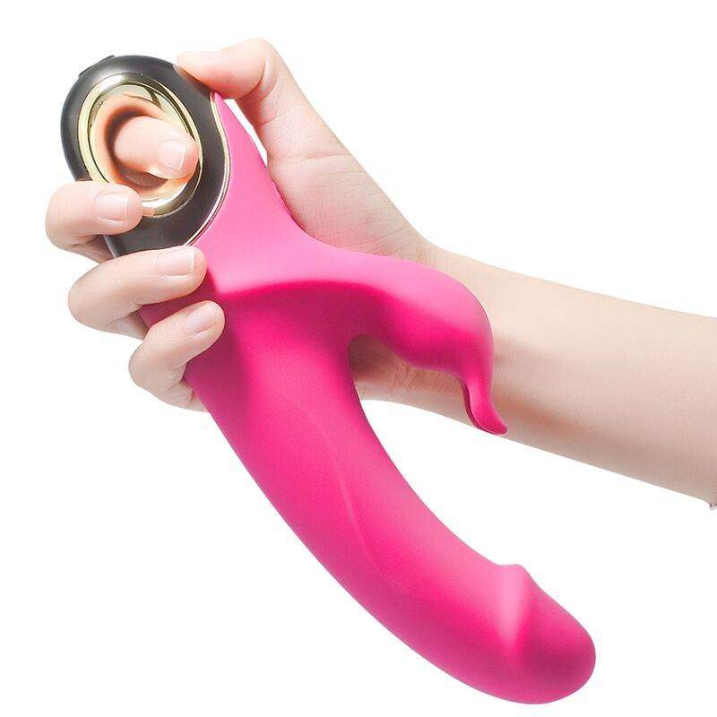 ARMONY - METEROR DILDO VIBRATOR RABBIT ROTATOR FUCHSIA - Vanelion Paradise