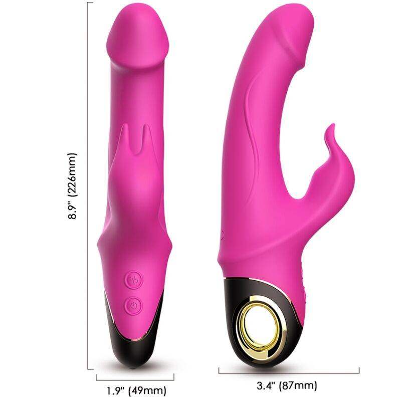 ARMONY - METEROR DILDO VIBRATOR RABBIT ROTATOR FUCHSIA - Vanelion Paradise