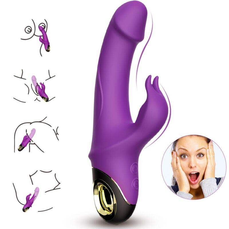 ARMONY - METEROR DILDO VIBRATOR RABBIT ROTATOR LILA - Vanelion Paradise