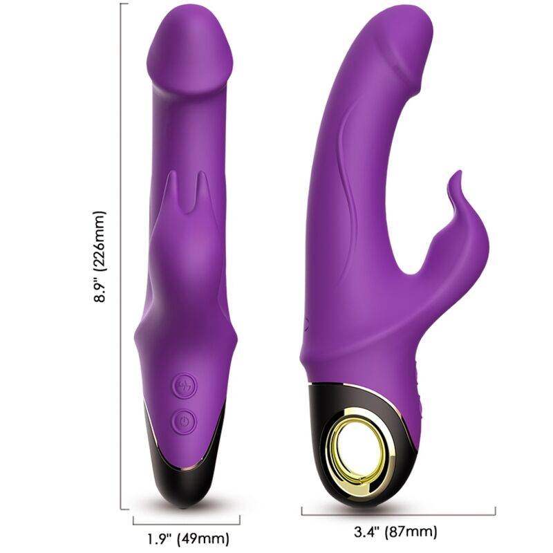 ARMONY - METEROR DILDO VIBRATOR RABBIT ROTATOR LILA - Vanelion Paradise