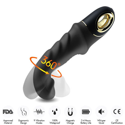 ARMONY - JOYBLADE DILDO VIBRATOR ROTATOR SCHWARZ