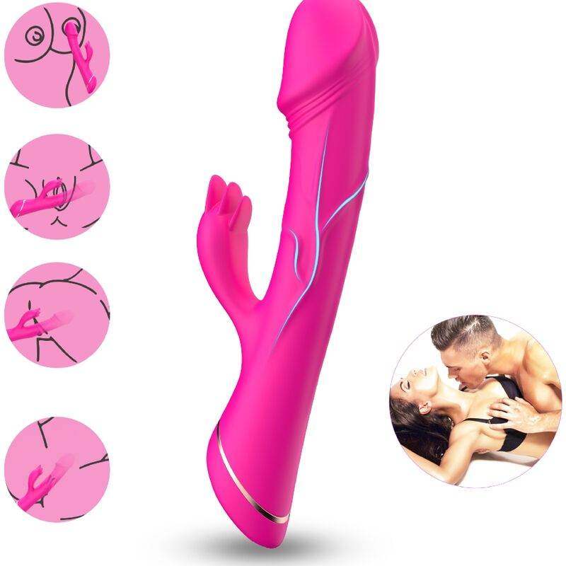 ARMONY - DILDO VIBRATOR KANINCHEN SILIKON FUCHSIA - Vanelion Paradise