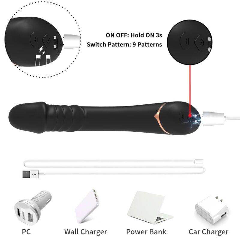 ARMONY - DILDO VIBRATOR SILIKON SCHWARZ - Vanelion Paradise