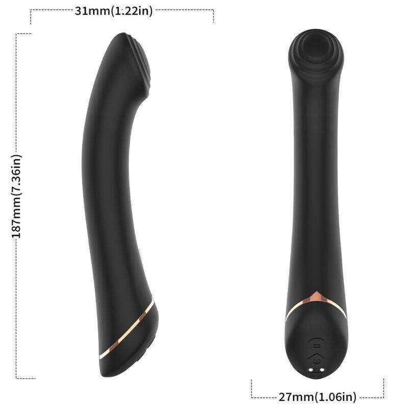 ARMONY - VIBRATOR FALTKOPF SILIKON SCHWARZ - Vanelion Paradise