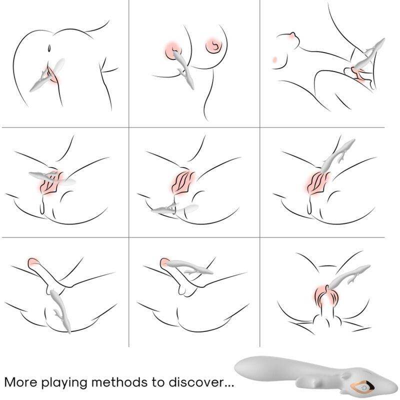 ARMONY - ELCH VIBRATOR KANINCHEN GEBOGEN ROT - Vanelion Paradise