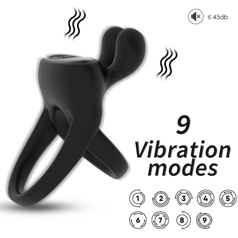 ARMONY - RINGVIBRATOR KANINCHEN SCHWARZ - Vanelion Paradise