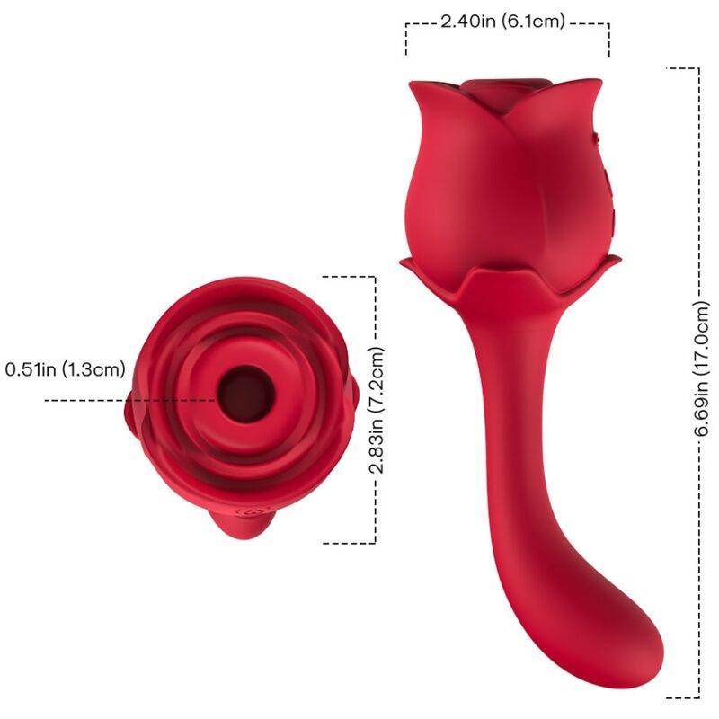 ARMONY - ROSELOVER LECKT VIBRIERENDEN CLIT UND STIMULATOR ROT - Vanelion Paradise