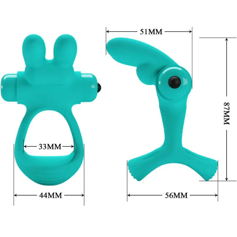 PRETTY LOVE - DANTE GREEN RABBIT VIBRATORRING - Vanelion Paradise