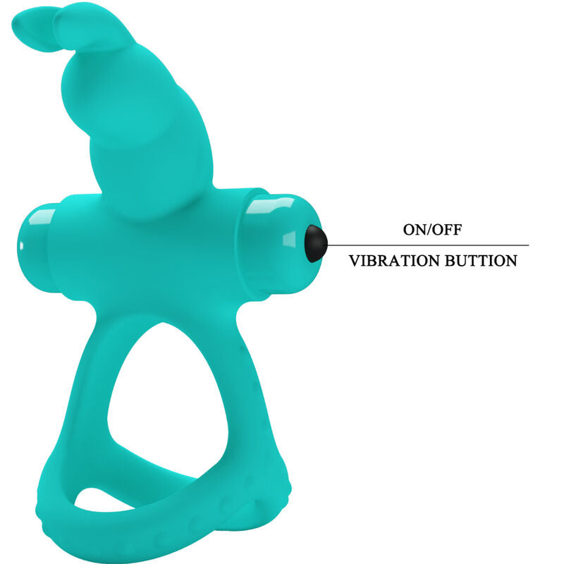 PRETTY LOVE - FIGGY GREEN RABBIT VIBRATORRING