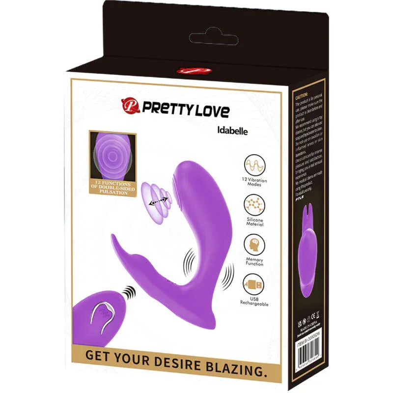 PRETTY LOVE - IDABELLE VIBRATION & PULSATION FERNBEDIENUNG VIOLETT - Vanelion Paradise