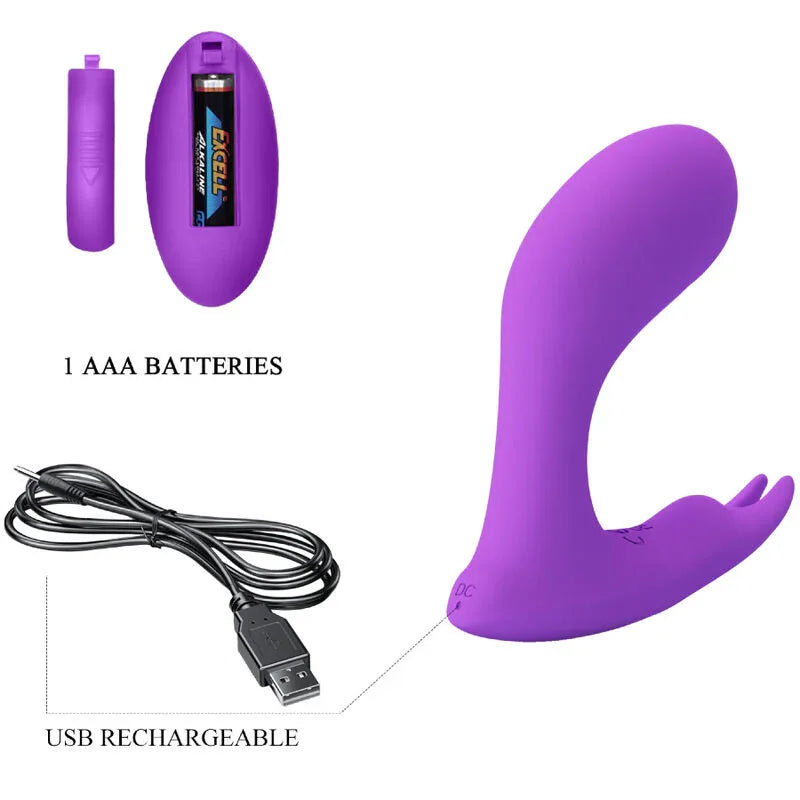 PRETTY LOVE - IDABELLE VIBRATION & PULSATION FERNBEDIENUNG VIOLETT - Vanelion Paradise
