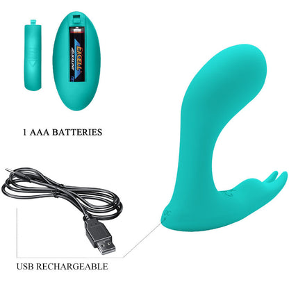 PRETTY LOVE - IDABELLE VIBRATION & PULSATION FERNBEDIENUNG BLAU