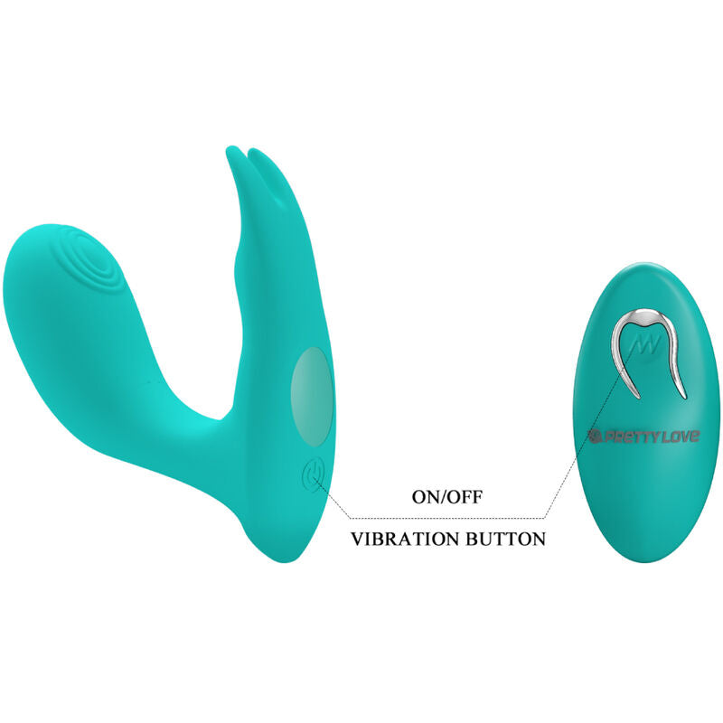 PRETTY LOVE - IDABELLE VIBRATION & PULSATION FERNBEDIENUNG BLAU