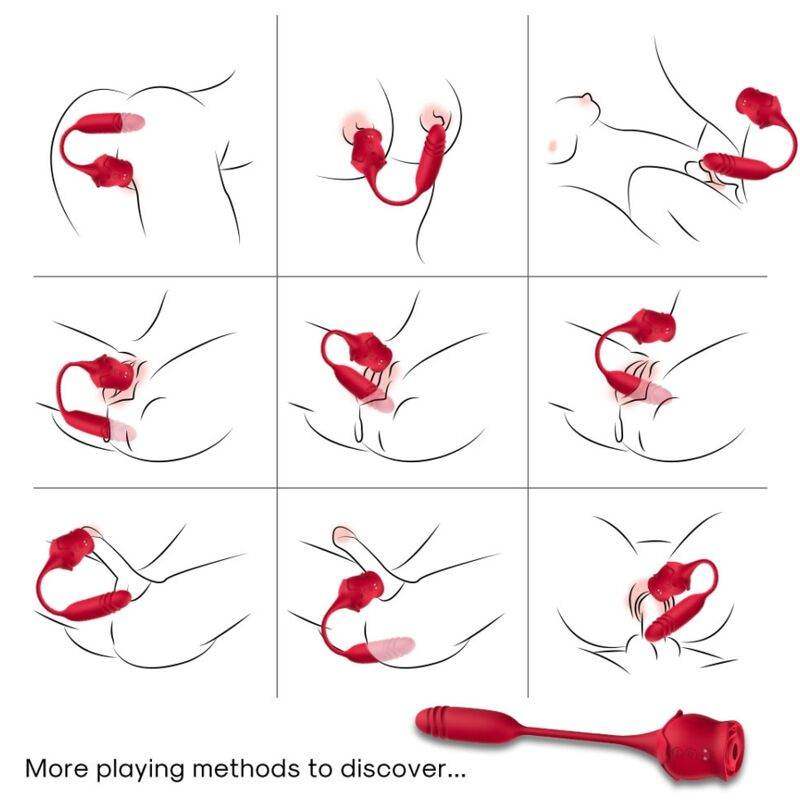 ARMONY - ROSEKNIGTH LECKT VIBRIERENDEN CLIT UND VIBRATOR ROT - Vanelion Paradise