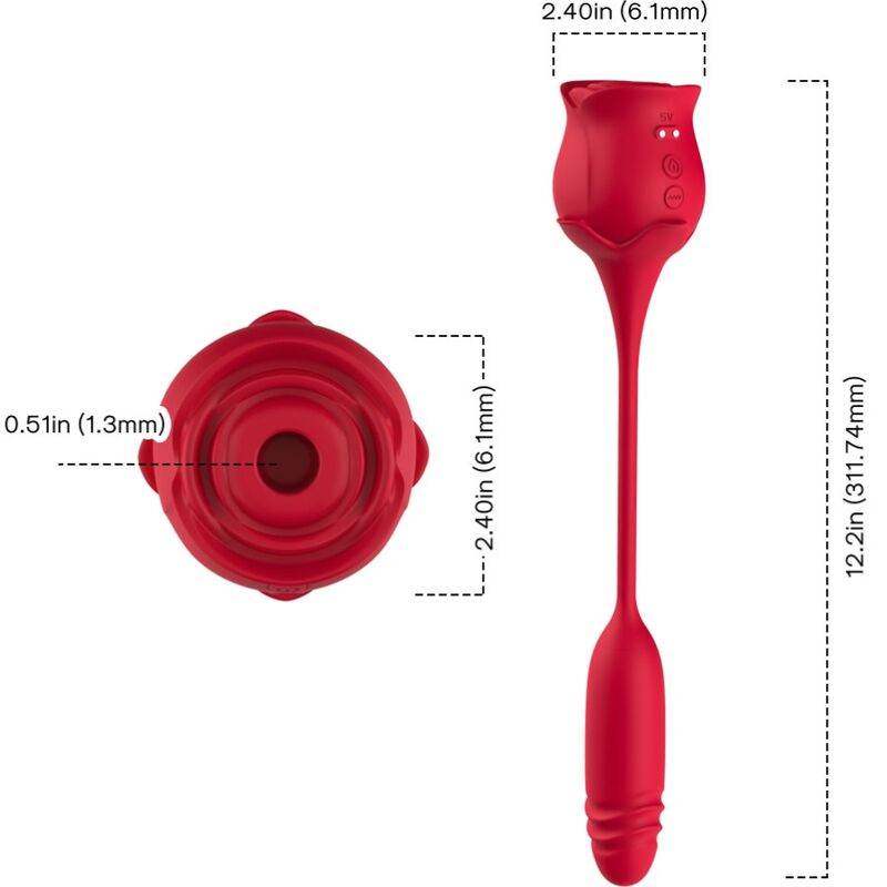 ARMONY - ROSEKNIGTH LECKT VIBRIERENDEN CLIT UND VIBRATOR ROT - Vanelion Paradise