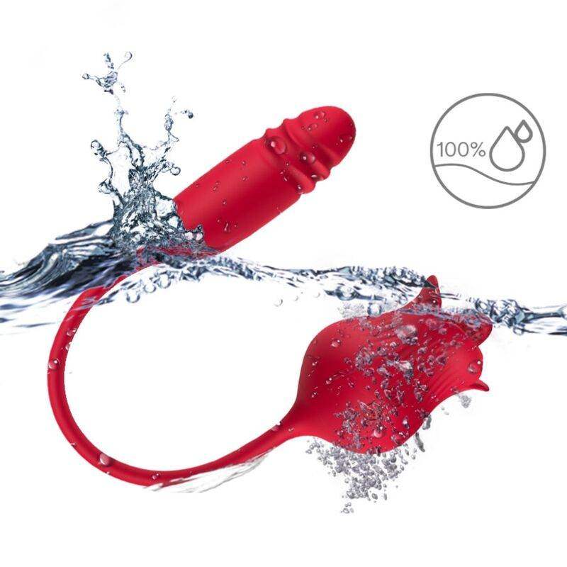 ARMONY - ROSELIP LECKT VIBRIERENDEN CLIT UND VIBRATOR ROT - Vanelion Paradise