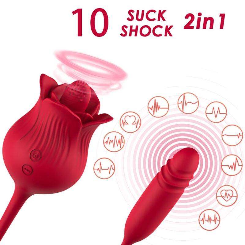 ARMONY - ROSELIP LECKT VIBRIERENDEN CLIT UND VIBRATOR ROT - Vanelion Paradise