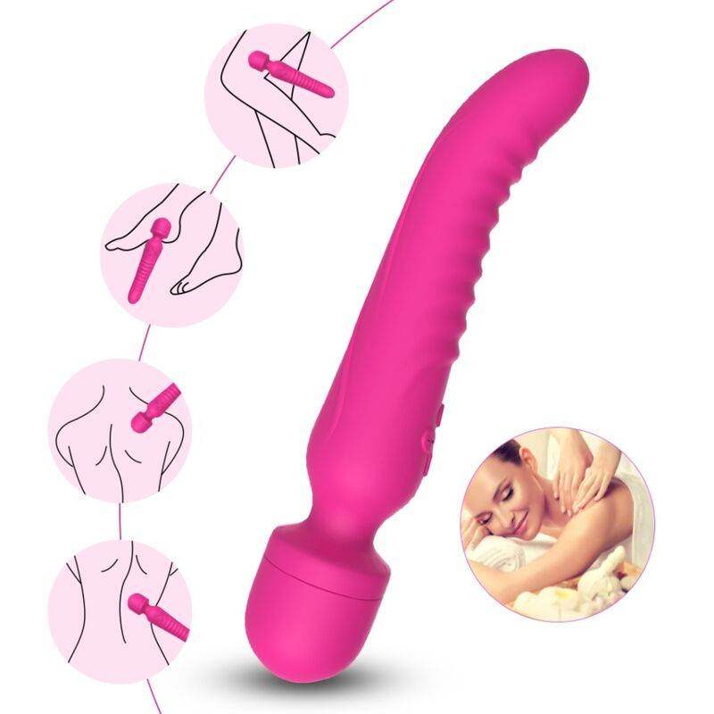 ARMONY - MISSION MASSAGER & VIBRATOR WÄRMEEFFEKT FUCHSIA - Vanelion Paradise