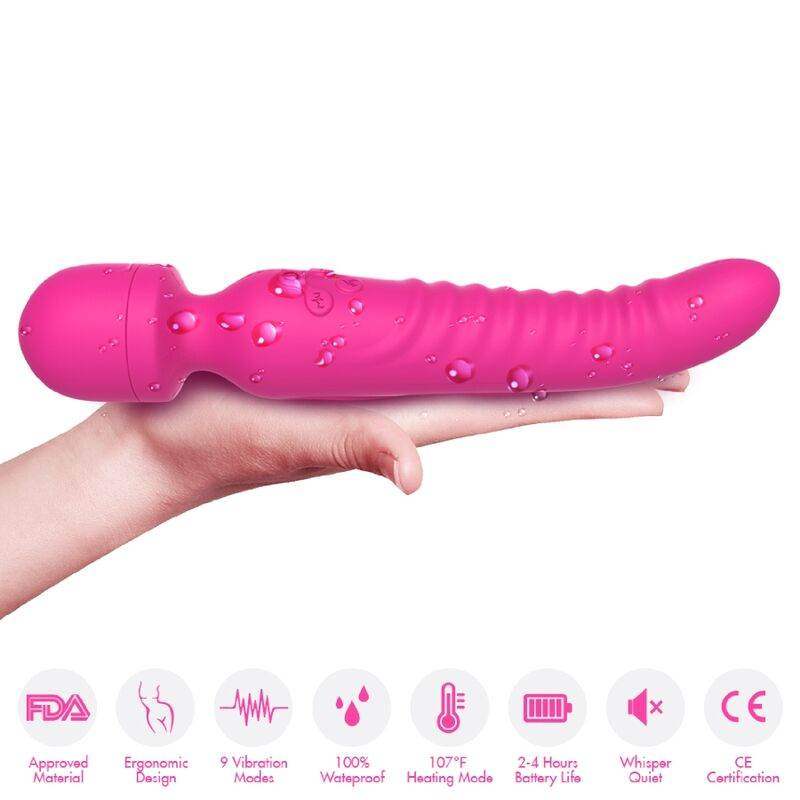 ARMONY - MISSION MASSAGER & VIBRATOR WÄRMEEFFEKT FUCHSIA - Vanelion Paradise