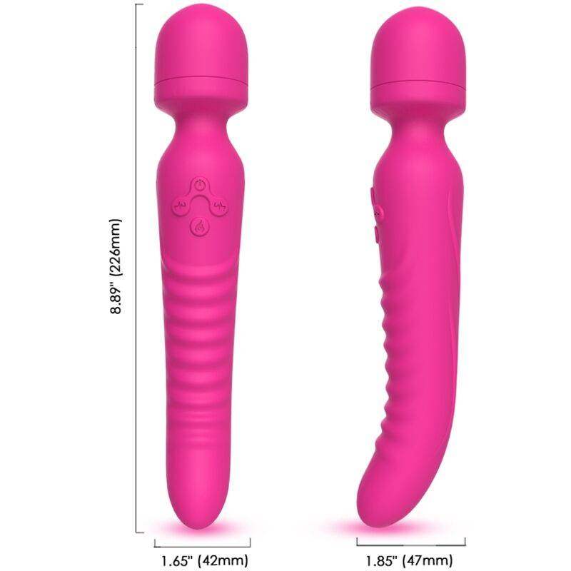 ARMONY - MISSION MASSAGER & VIBRATOR WÄRMEEFFEKT FUCHSIA - Vanelion Paradise
