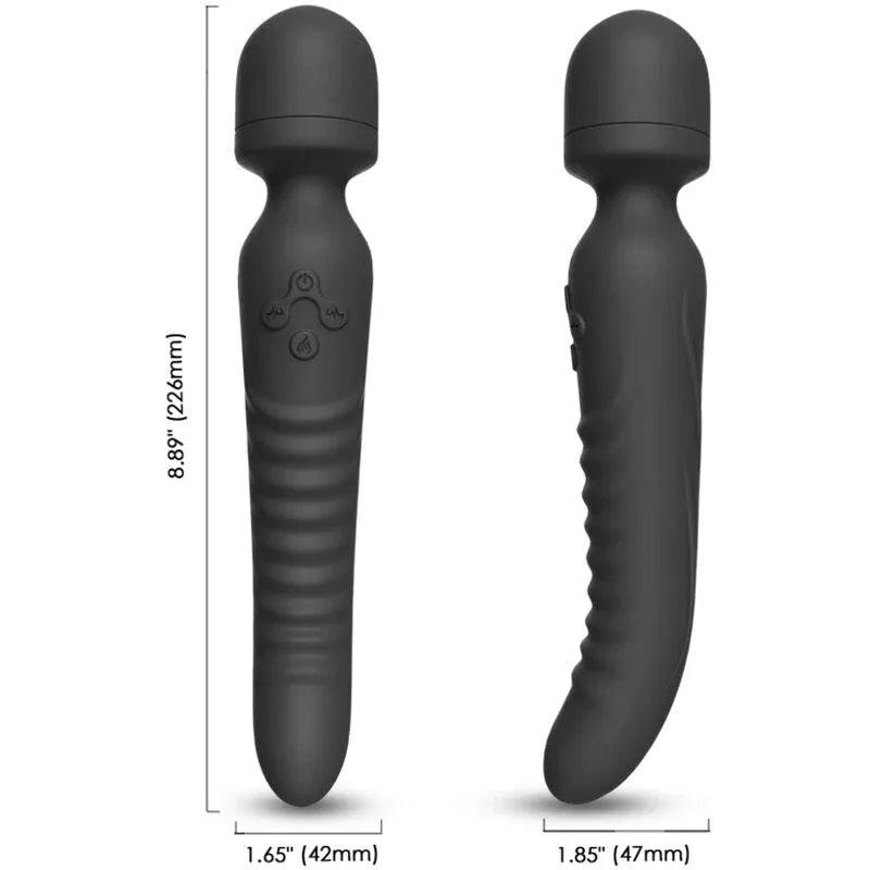 ARMONY - MISSION MASSAGER & VIBRATOR WÄRMEEFFEKT SCHWARZ - Vanelion Paradise