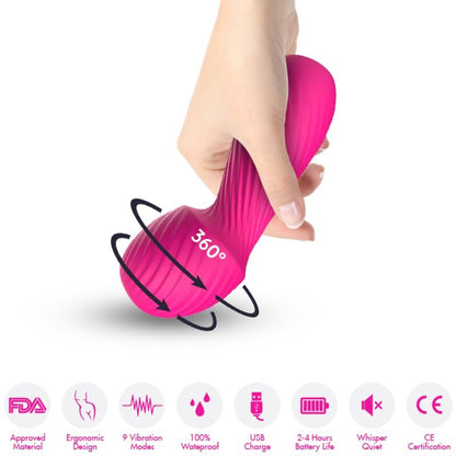 ARMONY - DAZZLE MASSAGER & VIBRATOR KLEIN FUCHSIA