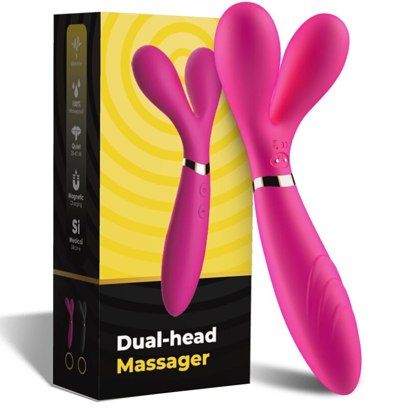 ARMONY - Y-WAND MASSAGER & VIBRATOR DOPPELKOPF FUCHSIA