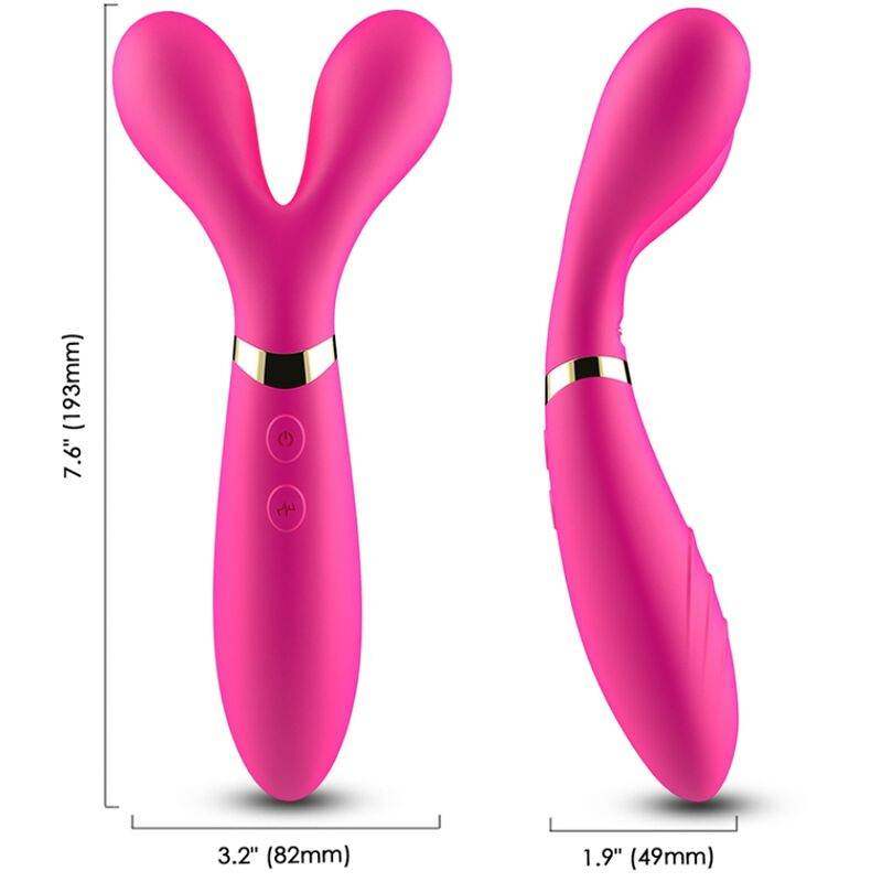 ARMONY - Y-WAND MASSAGER & VIBRATOR DOPPELKOPF FUCHSIA - Vanelion Paradise
